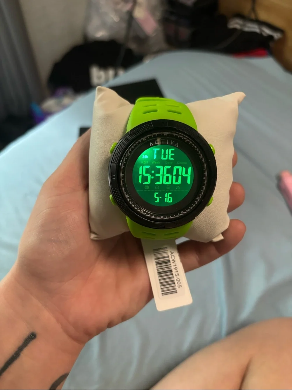 Activa X Invicta DIGITAL ESSENTIALS Digital Men's Watch - 50mm Green-ACW1915-005